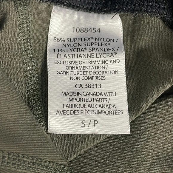 Tuff Athletics Cropped Yoga Leggings Tights Military Green Reptile Print Small - Picture 7 of 9